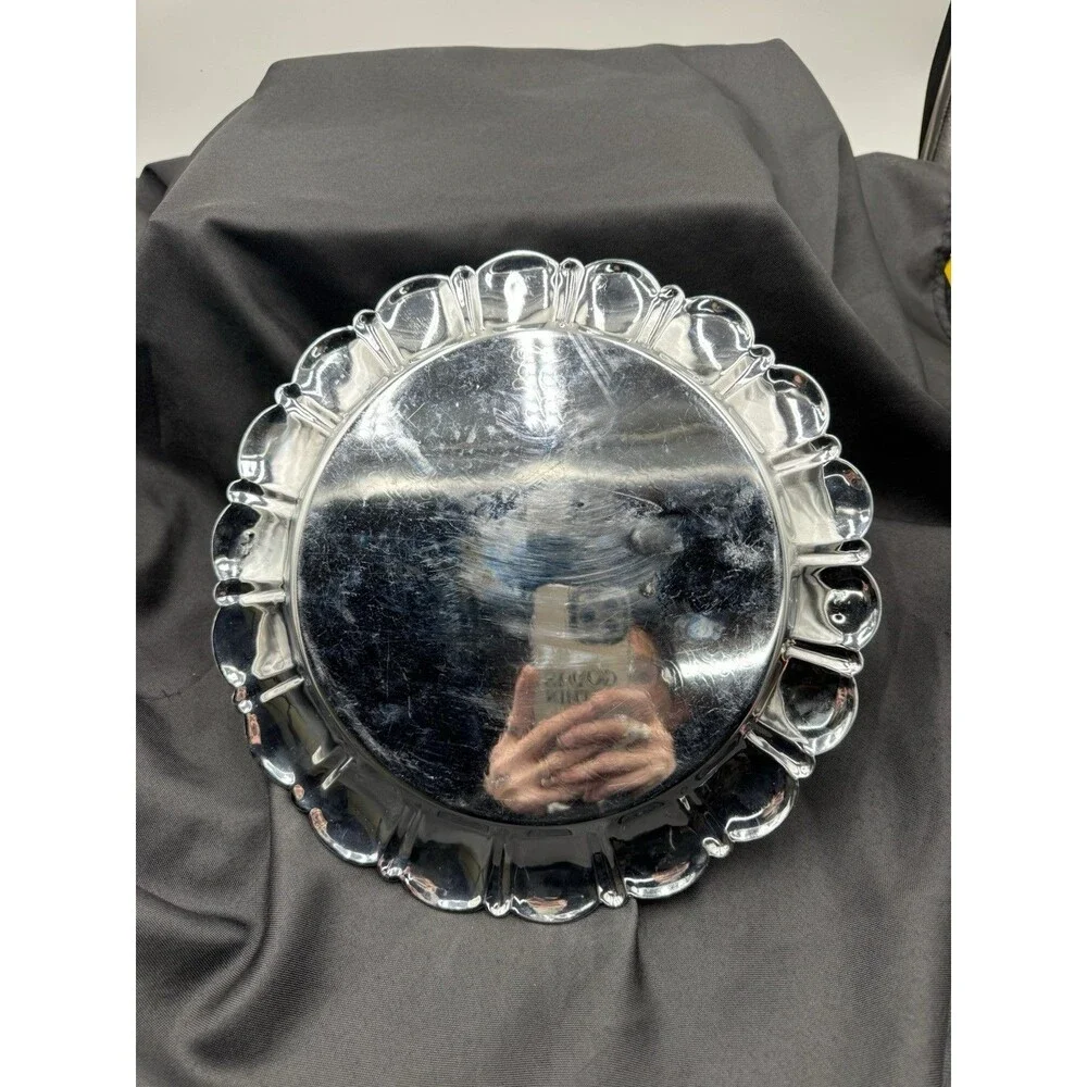 Beautiful Silver Platter With Handle